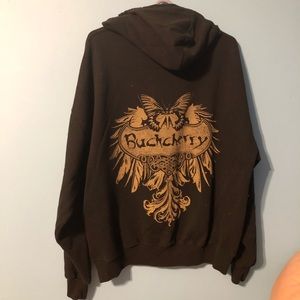 Buckcherry Black Butterfly Concert Hoodie Size 2X